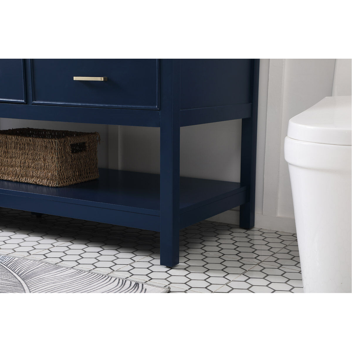Sinclaire 60 X 22 X 34 inch Blue Vanity Sink Set