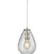 Lagoon 1 Light 6 inch Satin Nickel Pendant Ceiling Light