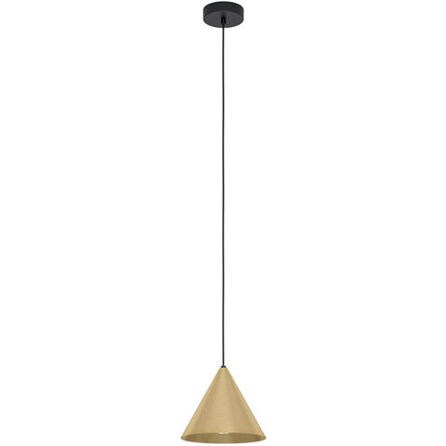 Narices 1 Light 9 inch Structured Black Pendant Ceiling Light