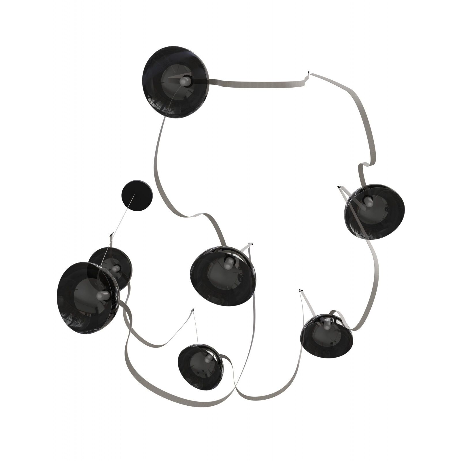 Fremont LED 8.5 inch Ivory and Black Belt Chandelier Ceiling Light