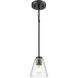 Strayhan 1 Light 5.75 inch Matte Black Mini Pendant Ceiling Light