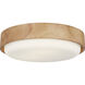 Richard June Aurelle 3 Light 18 inch Natural Honey Flush Mount Ceiling Light in Standard