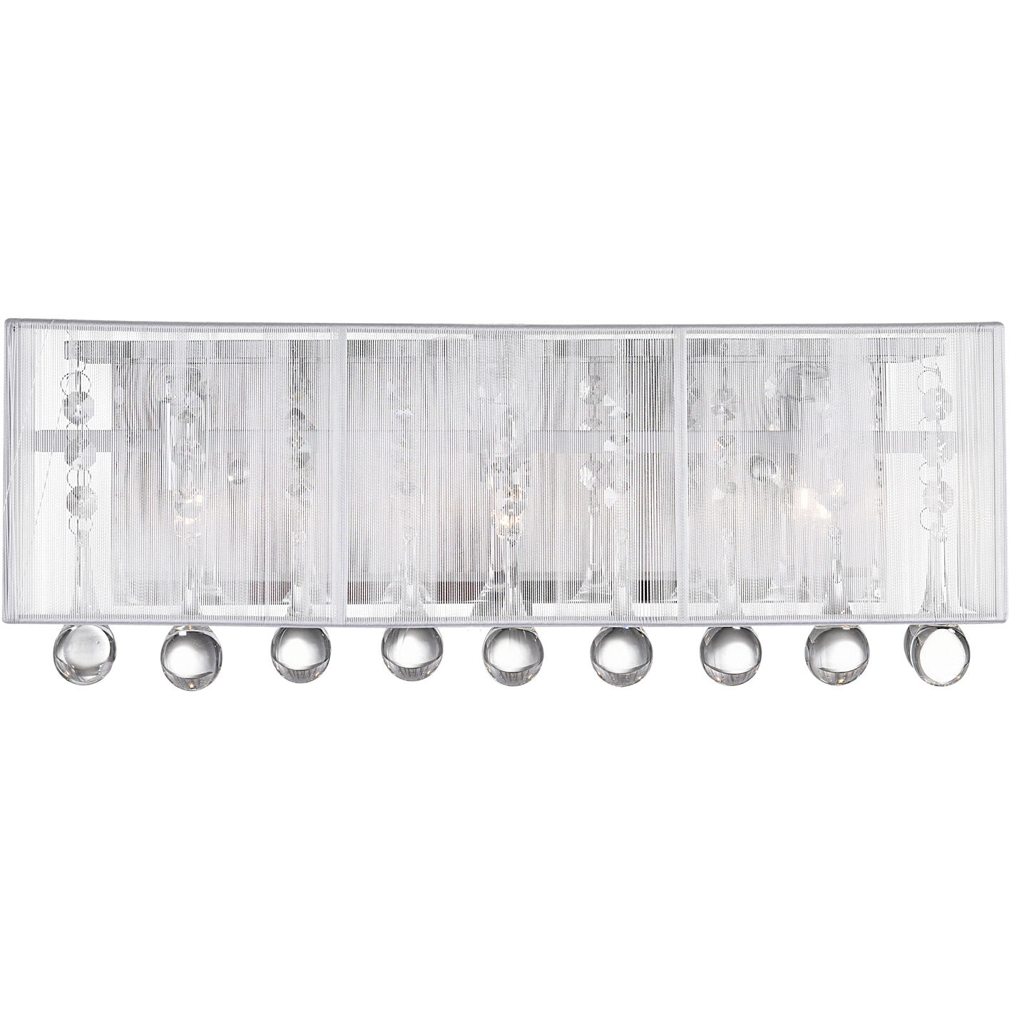 Water Drop 3 Light 18 inch Chrome Vanity Light Wall Light