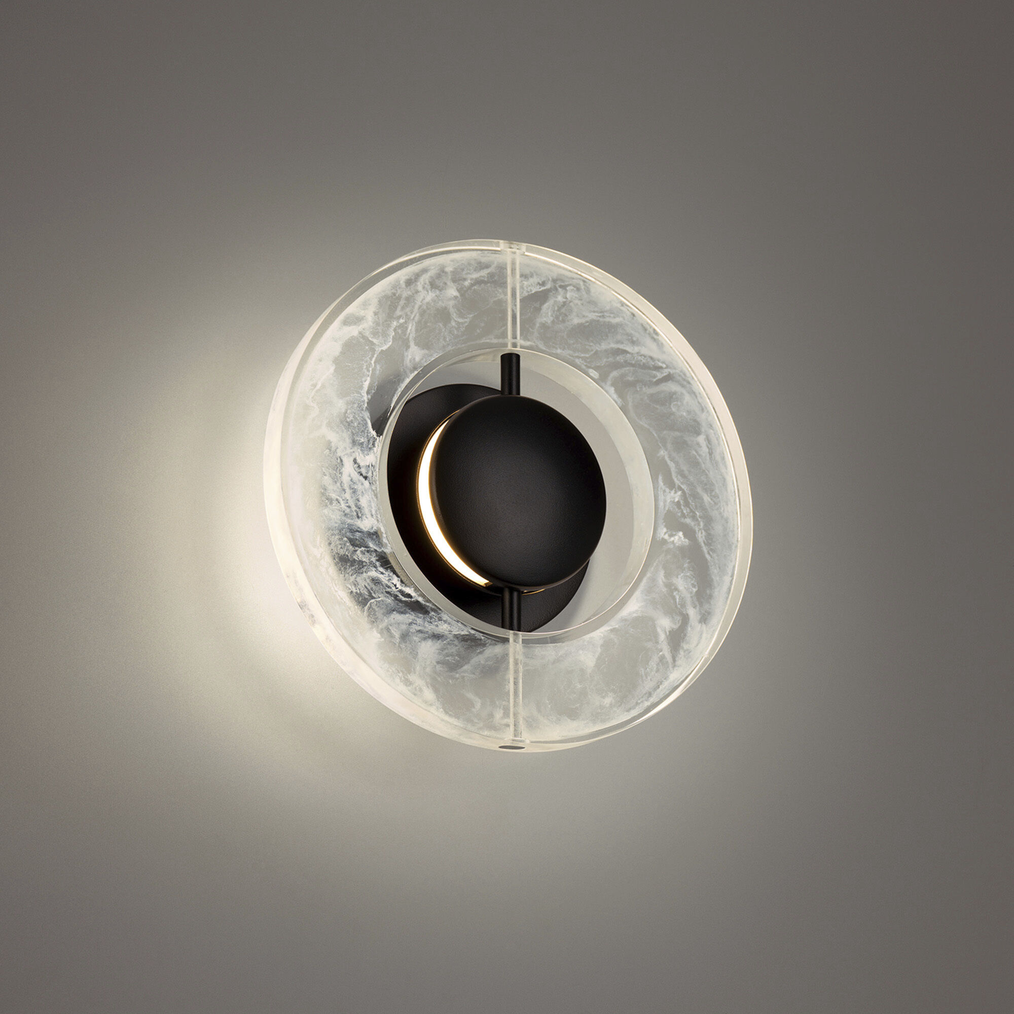 Cymbal Wall Sconce Wall Light in Black