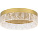 Vistaria LED 13.75 inch Brushed Gold Flush Mount Ceiling Light, Medium