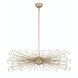 Dendelio 10 Light 24.5 inch Gold Chandelier Ceiling Light
