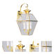 Westover 3 Light 23.25 inch Polished Brass Outdoor Wall Lantern
