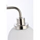 Hanson 2 Light 19 inch Polish Nickel Bath Sconce Wall Light