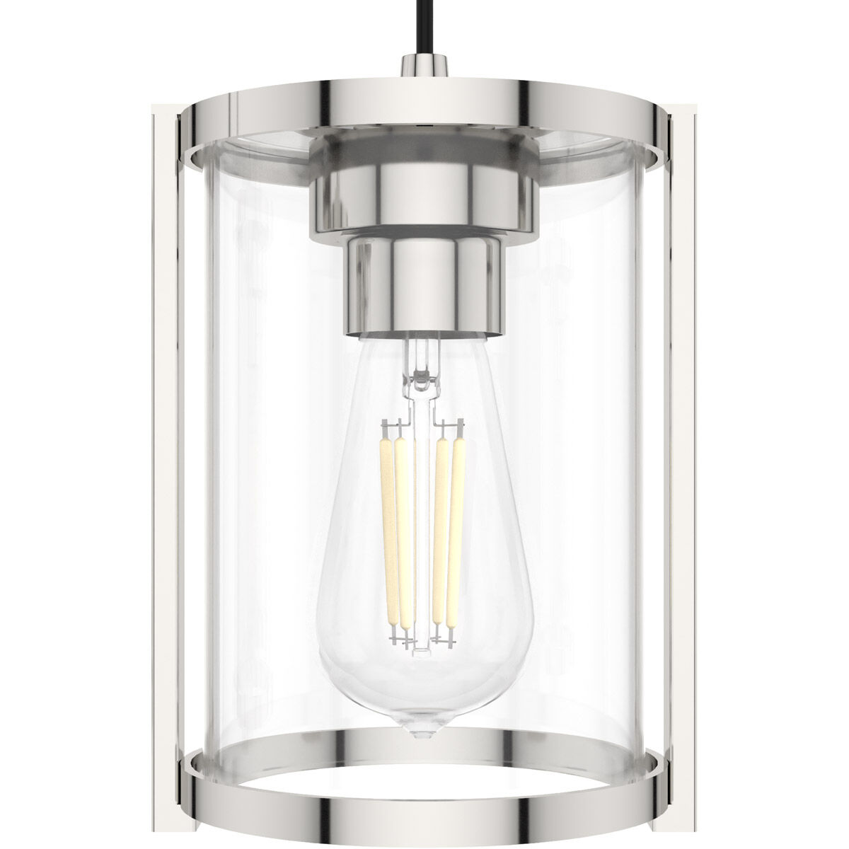 Astwood 3 Light 9 inch Polished Nickel Linear Cluster Pendant Ceiling Light