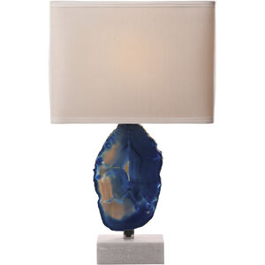 Minoa 28 inch 100.00 watt Blue Table Lamp Portable Light