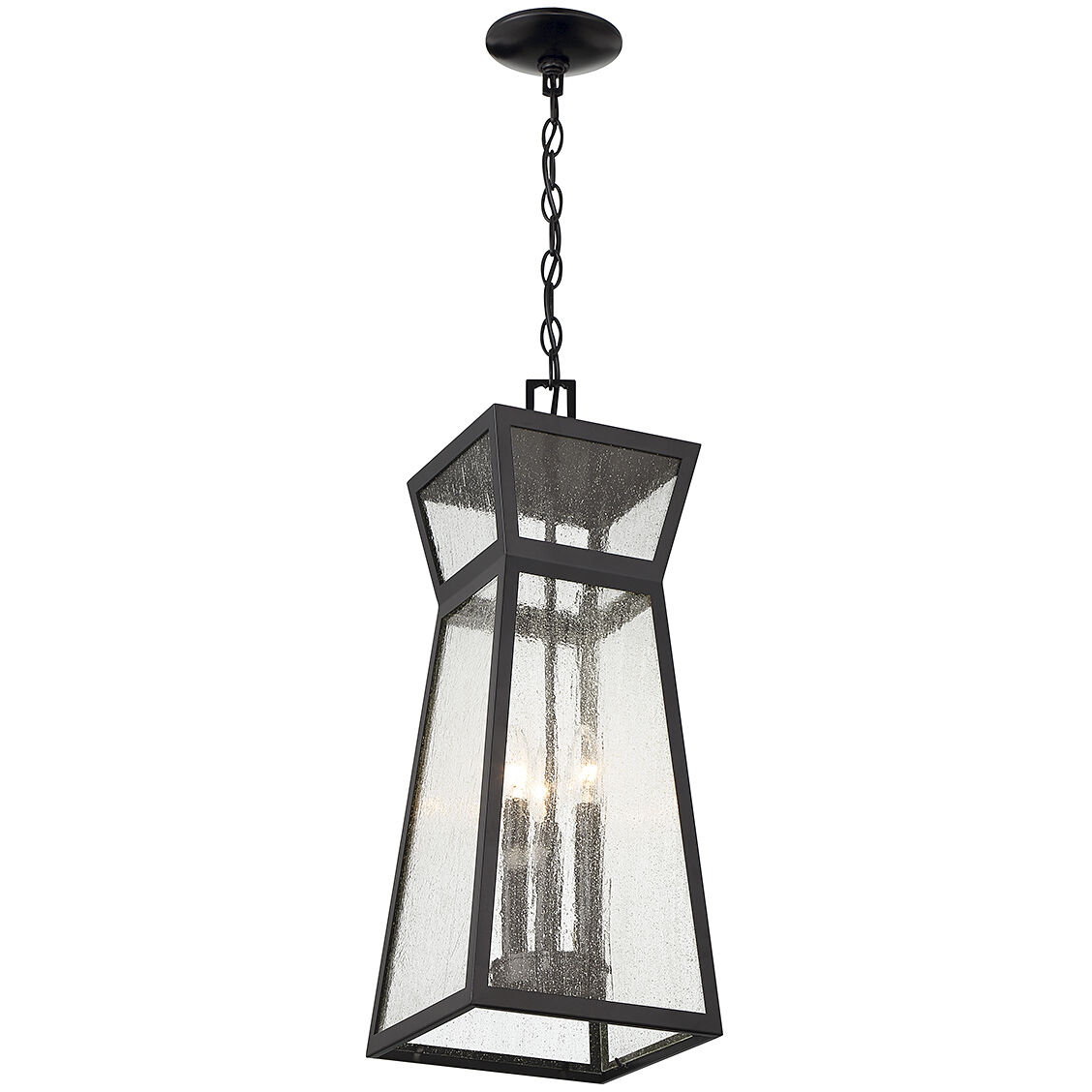 Millford 3 Light 9 inch Black Outdoor Hanging Lantern