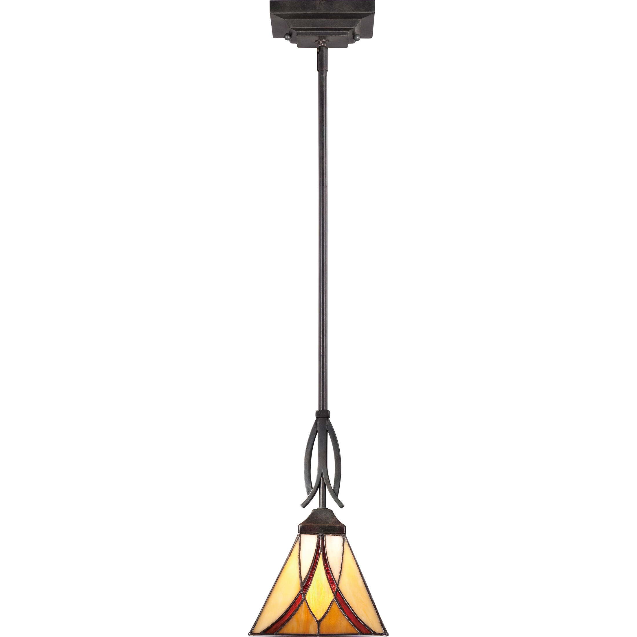 Asheville 1 Light 7 inch Valiant Bronze Mini Pendant Ceiling Light, Naturals