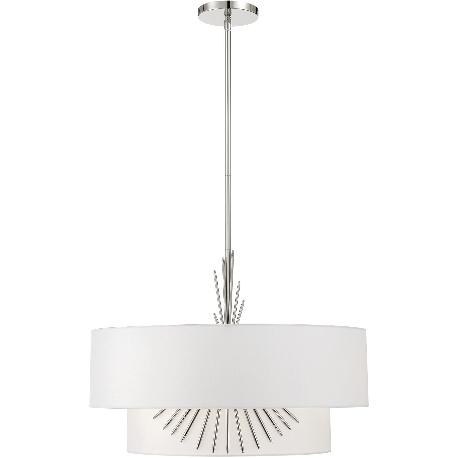 Gramercy 3 Light 21.88 inch Polished Nickel Pendant Ceiling Light