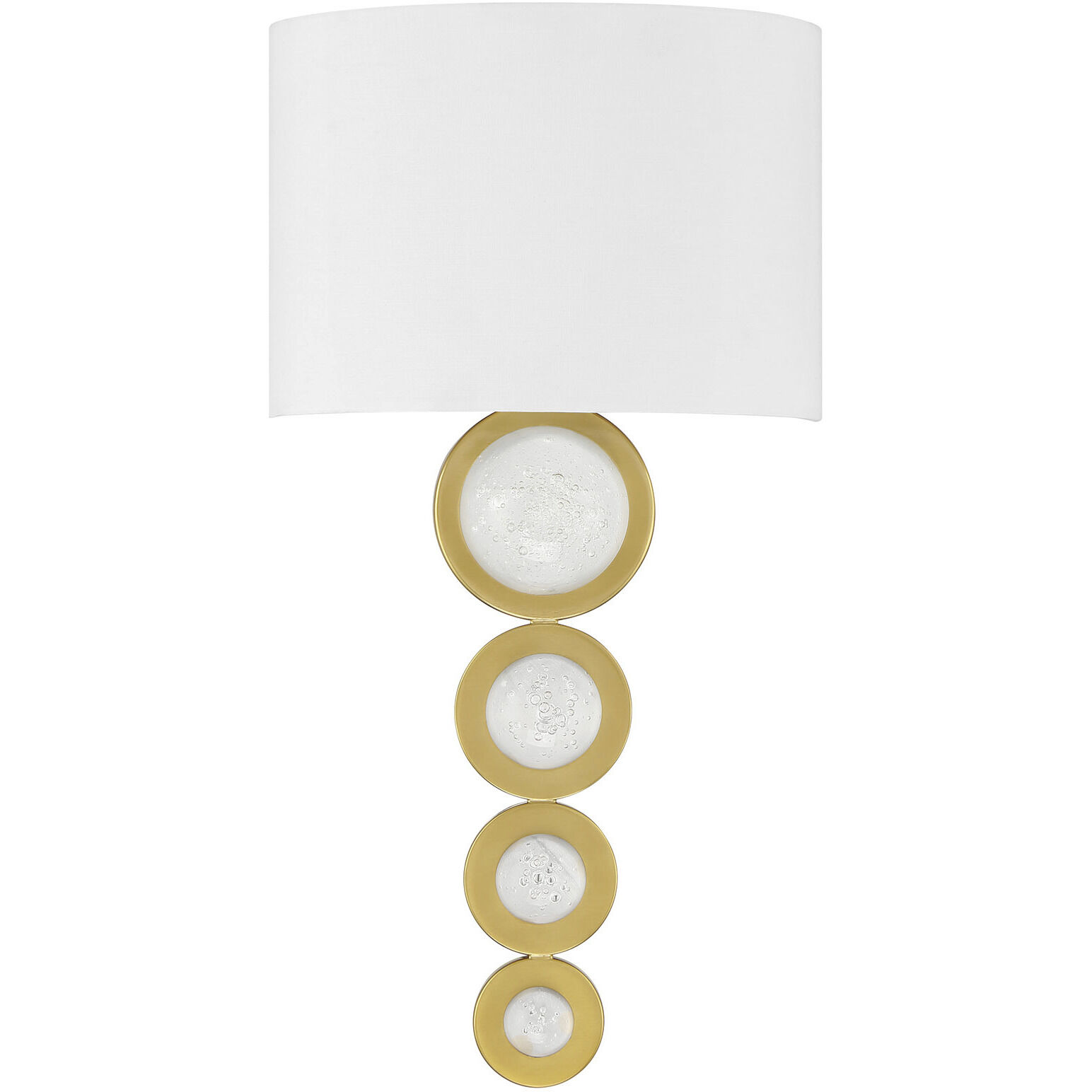 Marseille Wall Sconce Wall Light in Warm Brass