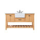 Clement 60 X 22 X 34 inch Natural Wood Bathroom Vanity Cabinet