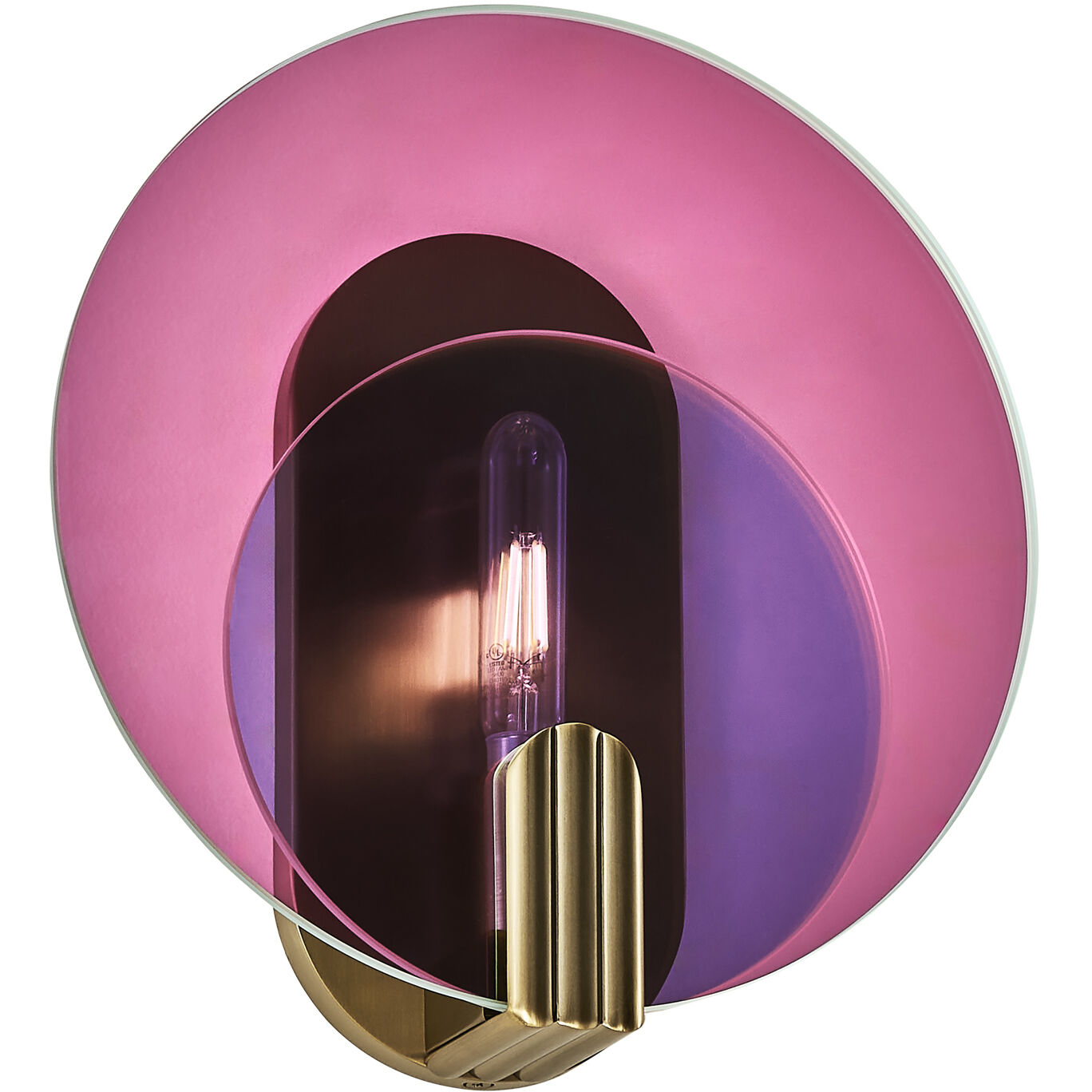 Optics 1 Light 11 inch Winter Brass ADA Wall Sconce Wall Light