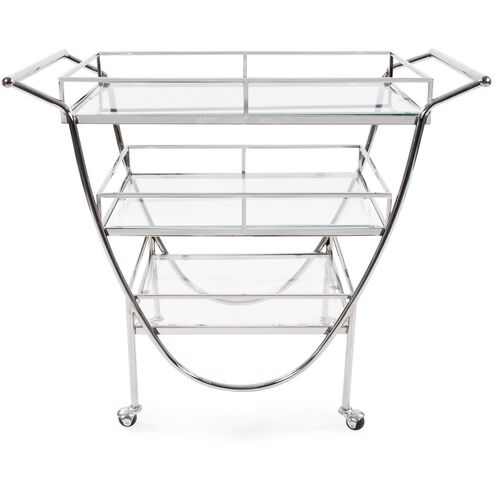 Carter Silver Bar Cart