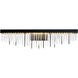 Waterfall 1 Light 36 inch Satin Brushed Black Vanity Light Wall Light