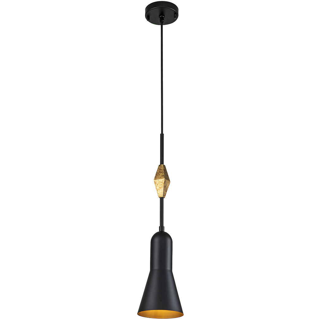 Etoile 1 Light 5.25 inch Matte Black Pendant Ceiling Light, Small