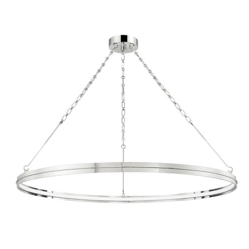 Rosendale LED 42 inch Polished Nickel Chandelier Ceiling Light, Medium