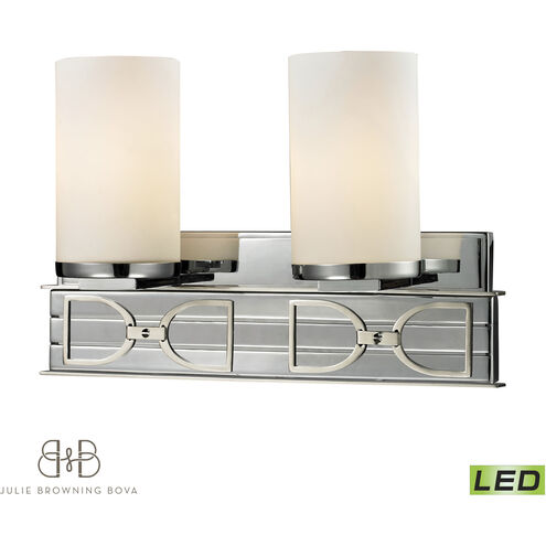 Campolina LED 16 inch Polished Chrome & Brushed Nickel Bath Bar Wall Light