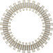 Glasdele 39.5 inch Antique Brass/White/Mirror Mirror