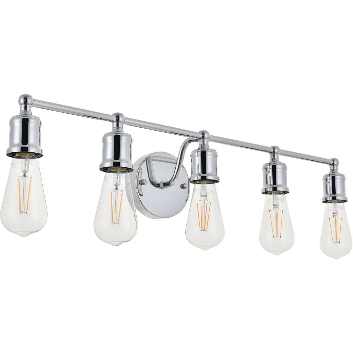 Serif 5 Light 29 inch Chrome Wall Sconce Wall Light