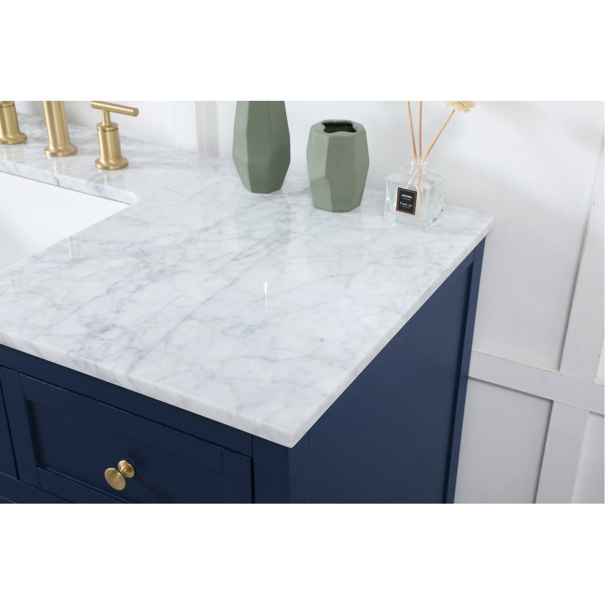 Franklin 42 X 22 X 35 inch Blue Bathroom Vanity Cabinet