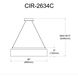 Circulo LED 26 inch Silver Chandelier Ceiling Light in Black