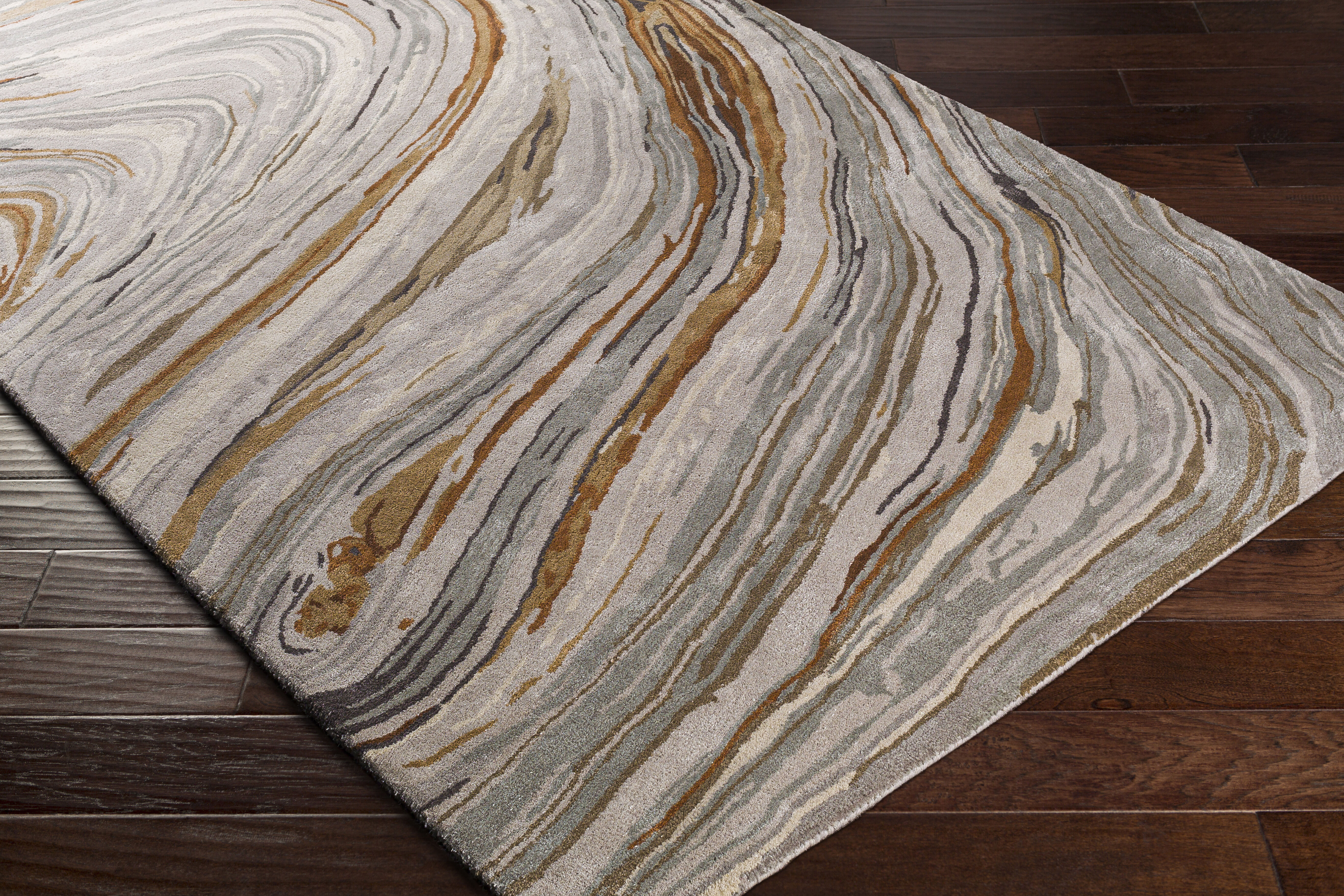 Kavita 72 X 72 inch Charcoal Rug in 6 Ft Round, Round