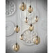 Harmony LED 12.75 inch Polished Chrome Multi-Light Pendant Ceiling Light