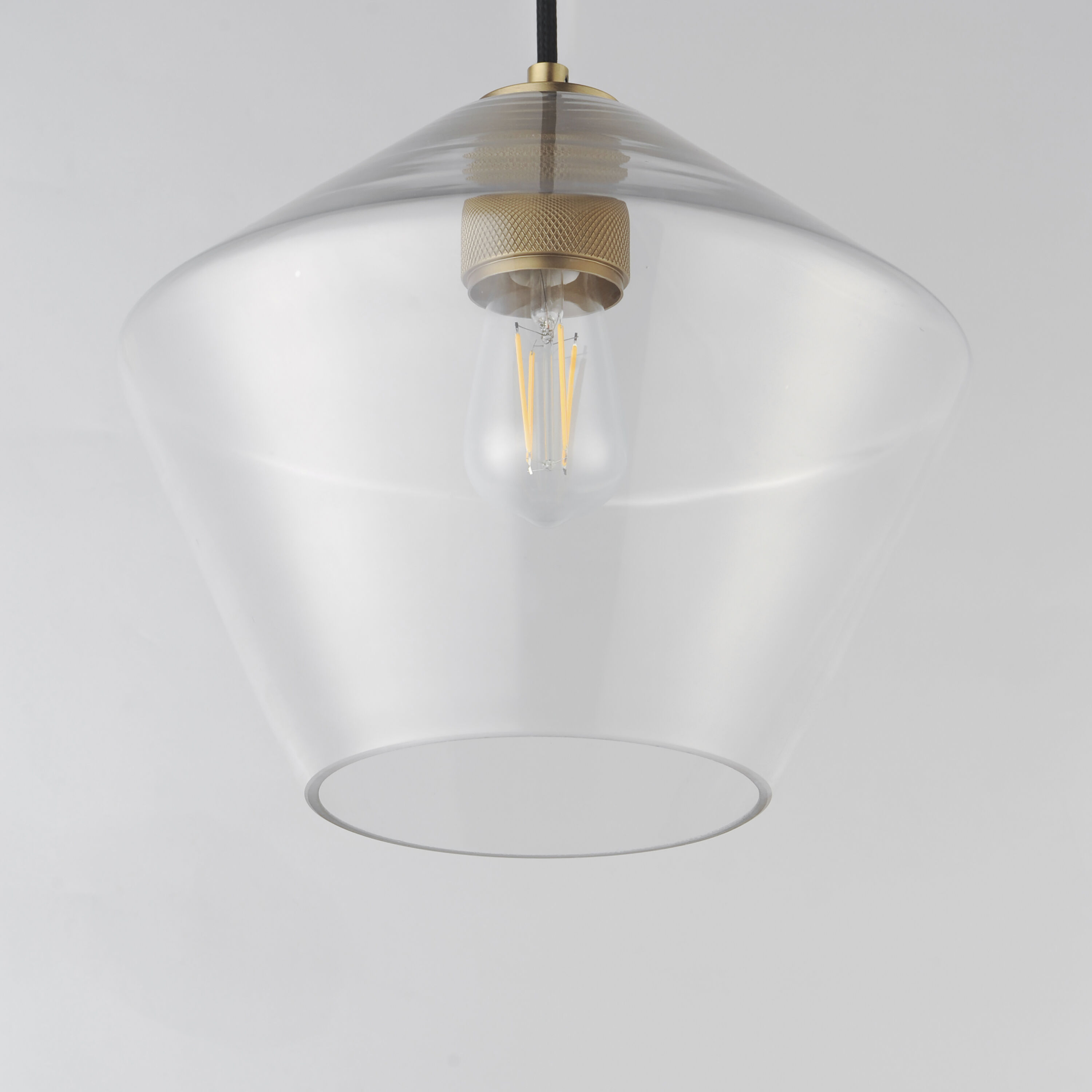 Geode 1 Light 11.75 inch Natural Aged Brass Single Pendant Ceiling Light