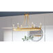 Aspyn 6 Light 36 inch Light Gold Island Light Ceiling Light