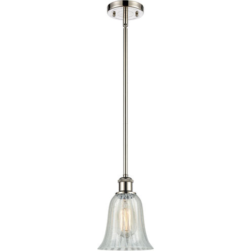 Ballston Hanover LED 6.25 inch Polished Nickel Pendant Ceiling Light in Mouchette Glass, Ballston