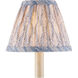 Plume Blue and Ivory 6 inch Tapered Chandelier Shade
