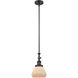 Franklin Restoration Fulton LED 7 inch Matte Black Mini Pendant Ceiling Light in Matte White, Franklin Restoration