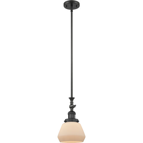 Franklin Restoration Fulton LED 7 inch Matte Black Mini Pendant Ceiling Light in Matte White, Franklin Restoration
