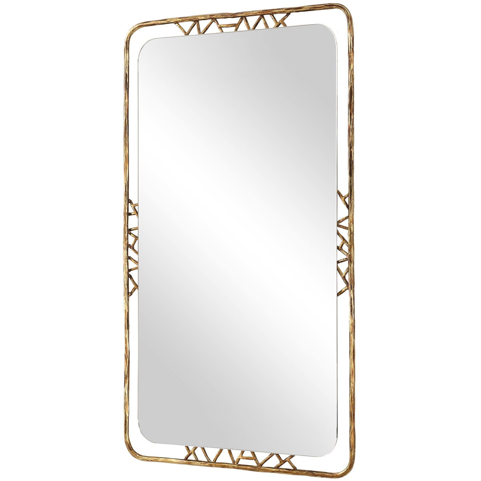 Tahoma 50 X 30 inch Antiqued Gold Mirror