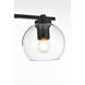 Juelz 3 Light 24 inch Black Bath Sconce Wall Light