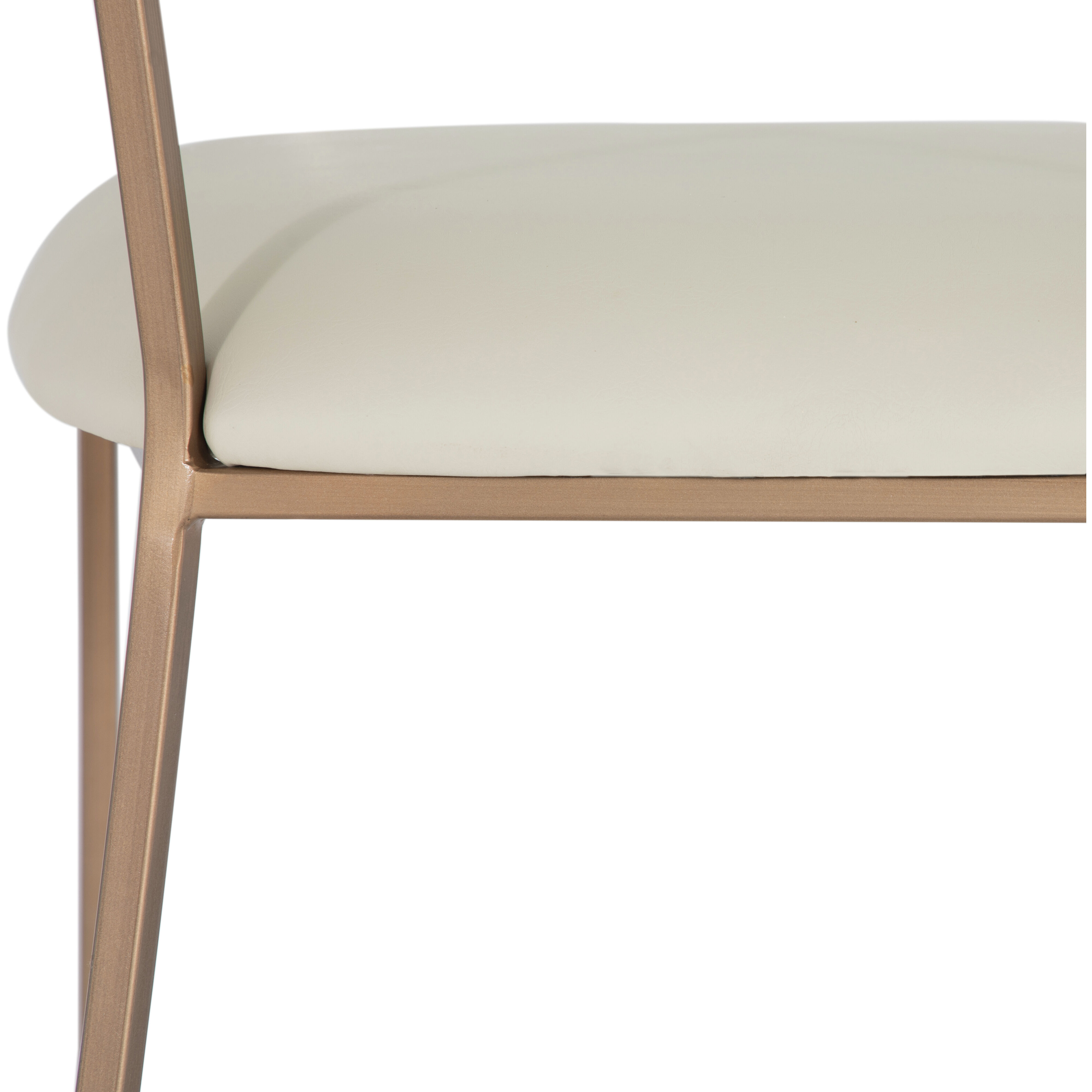 Matlock 42.75 inch White & Ivory / Yellow Bar Counter Stool