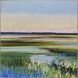 Waterside Blue and Green and Pink and Yellow Framed Art