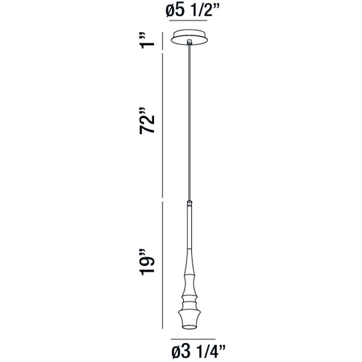 Sano 1 Light 3 inch Satin Nickel Pendant Ceiling Light