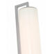 Ian K. Fowler Bowen LED 3 inch Polished Nickel Linear Bath Sconce Wall Light
