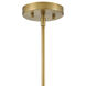 Eloise 1 Light 11 inch Lacquered Brass Pendant Ceiling Light