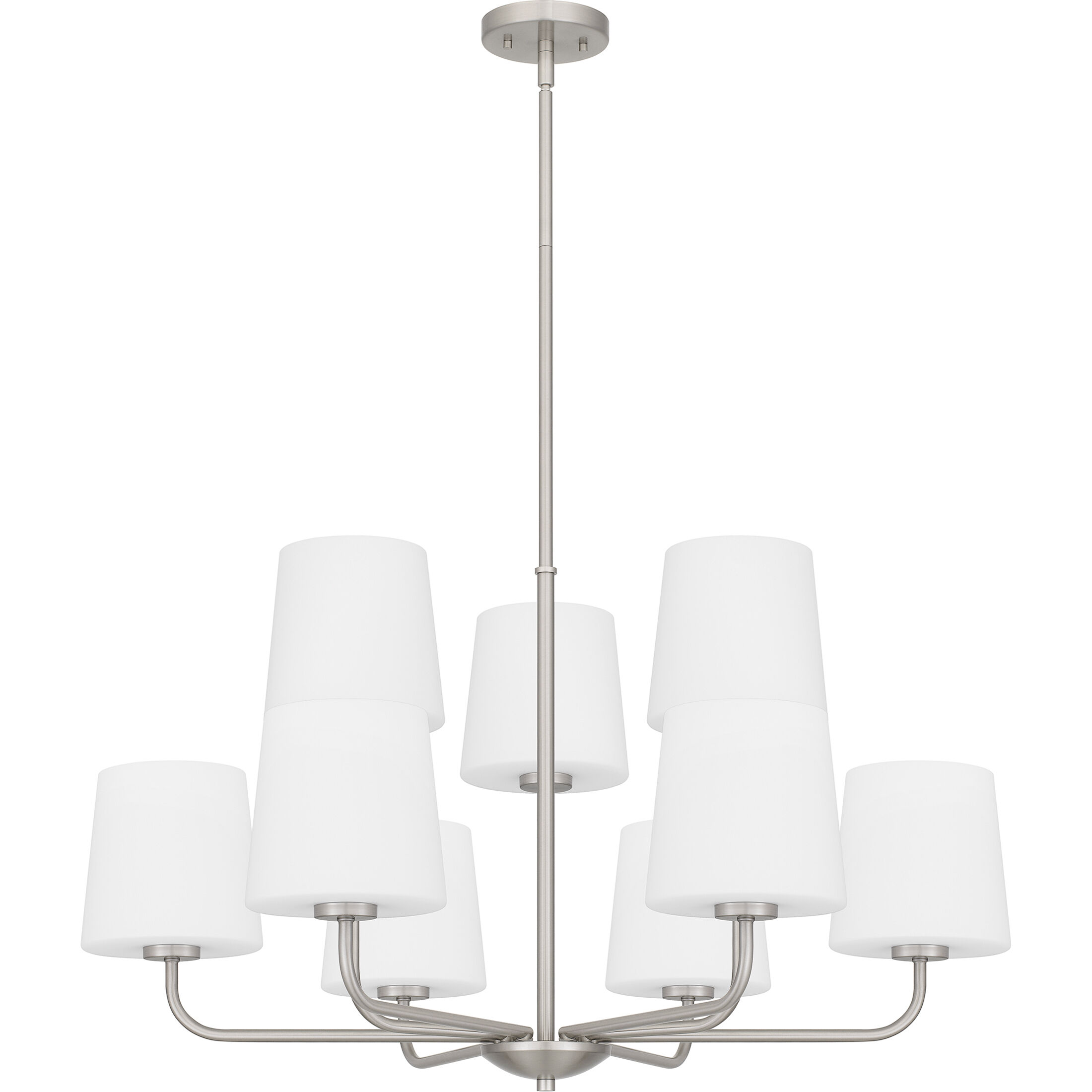 Gallagher 9 Light 32 inch Brushed Nickel Chandelier Ceiling Light