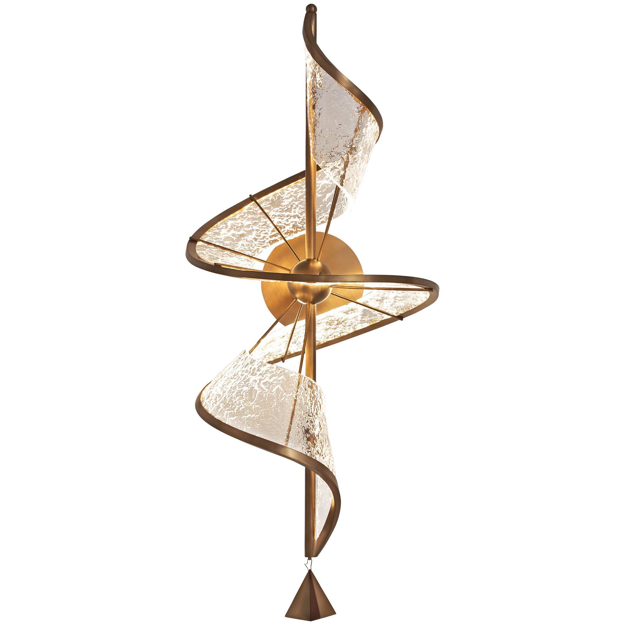 Ziva Aurora LED 13 inch Brushed Champagne Wall Sconce Wall Light