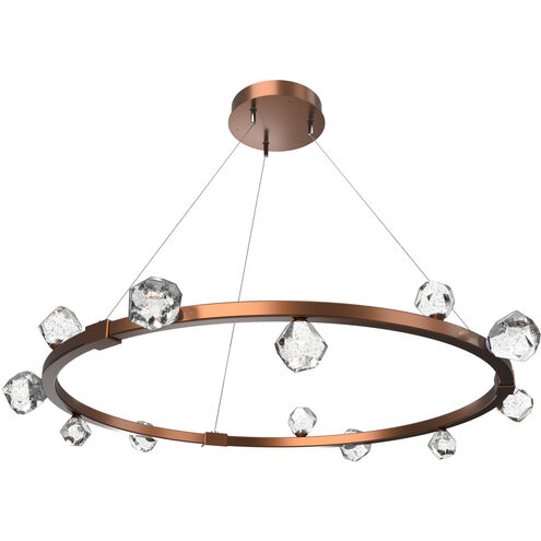 Stella LED 40.1 inch Burnished Bronze Chandelier Ceiling Light, Ring