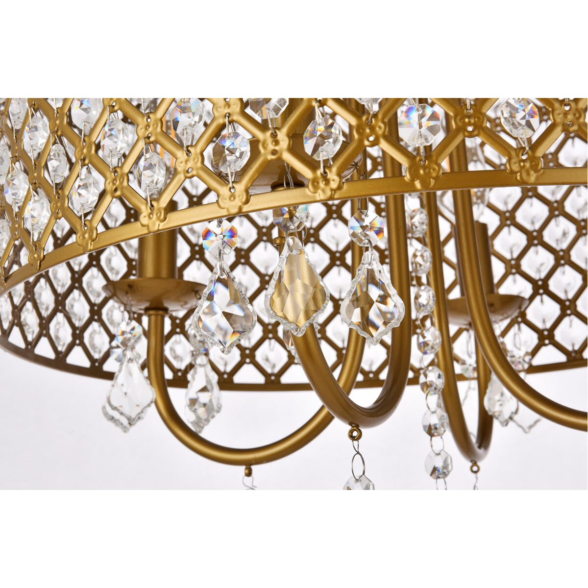 Elise 4 Light 17 inch Brass Pendant Ceiling Light