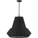 Boca 4 Light 24 inch Matte Black Pendant Ceiling Light