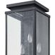 Overton 3 Light 20 inch Matte Black Exterior Wall Sconce